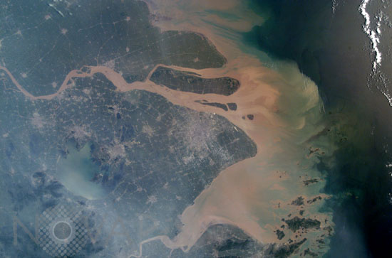 Shanghai seen from space
