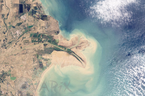 China - Yellow River delta in 2009