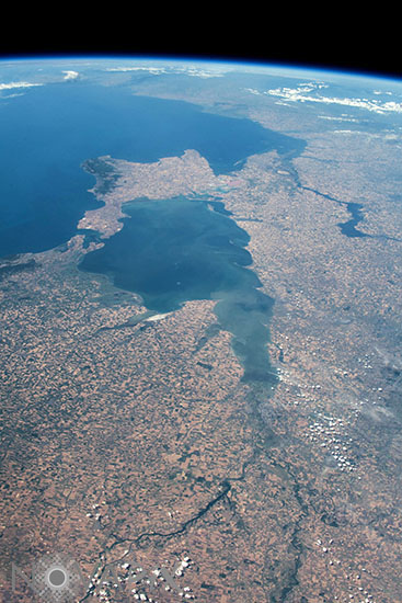 Crimée vue de l'espace