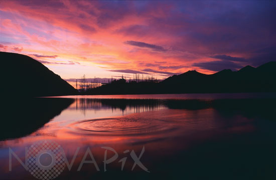 Sunset, Ovan lake