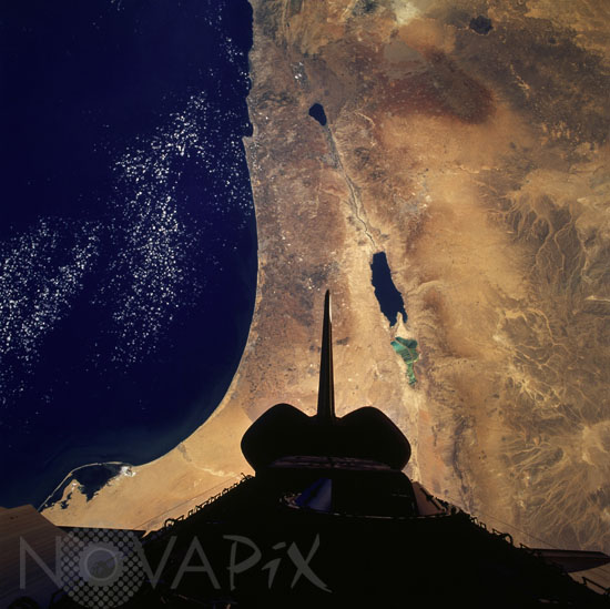 Israel vu par la navette Atlantis 09/1996