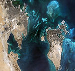 Bahrein vu de l'espace