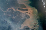 Shanghai vue de l'espace