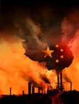 Pollution en Chine - Illustration