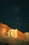 Ciel étoilé sur le château de Shavaz