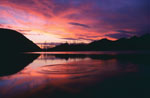 Sunset, Ovan lake