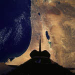 Israel vu par la navette Atlantis 09/1996