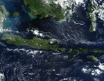 L'ile de Java vue par satellite