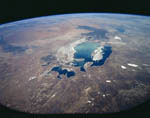 Mer d'Aral vue par la navette Discovery 08/1997