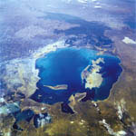 Mer d'Aral vue par la navette Endeavour 09/1992