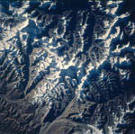 Mont Everest -Népal- vu par la navette Columbia 10/1993