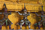 Wat Phra Kaeo - Chedi Doré - Détail