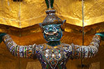 Wat Phra Kaeo - Chedi Doré - Détail