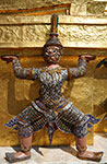 Wat Phra Kaeo - Chedi Doré - Détail
