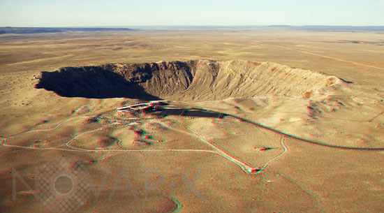 Meteor Crater -Arizona- USA - Anaglyph