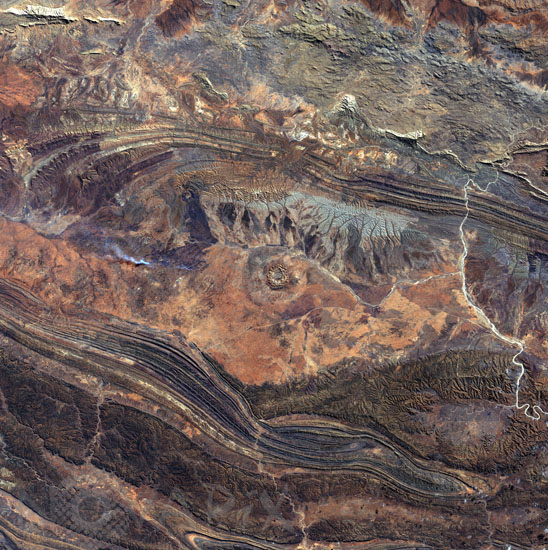 Cratère Gosses Bluff -Australie- vu par Landsat 7