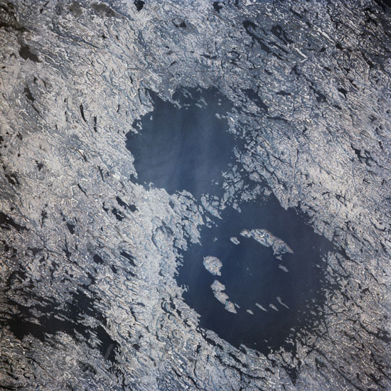 Clearwater Lakes from Challenger 11/1985