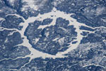 Cratère Manicouagan -Québec- Janvier 2014