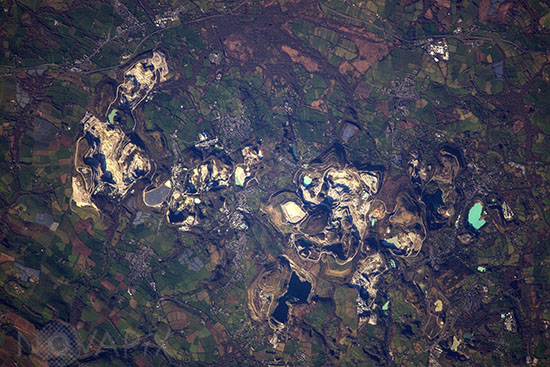 Carrières de Kaolin près de St Austell - Angleterre