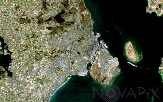 Copenhague - Danemark - vue de l'espace