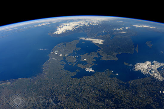 Danemark vu depuis l'espace 05/2016