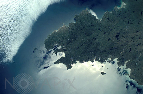 La Bretagne vue depuis la station spatiale internationale