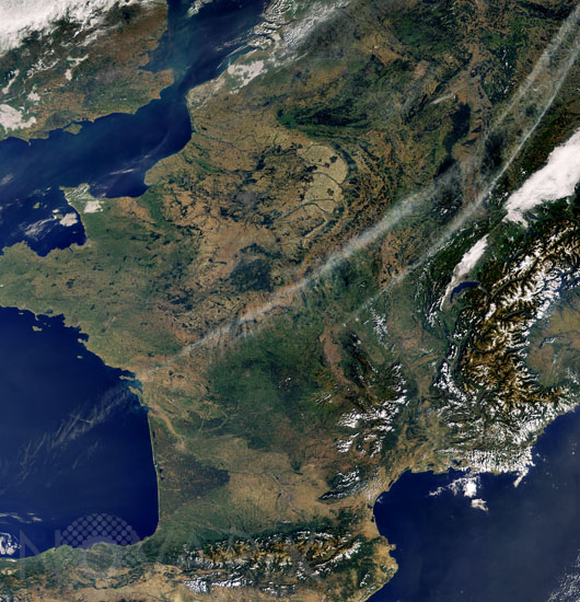 La France vue par satellite - 2008