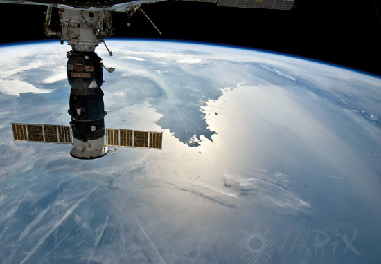 Ouest de la France depuis la station spatiale internationale