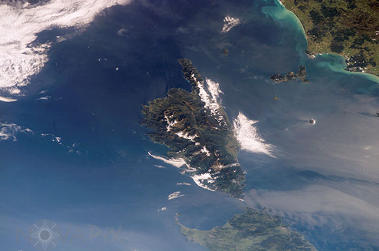 Corsica and Sardinia seen from space