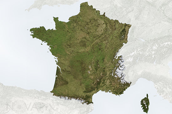 La France vue par satellite 