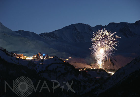 Feu d'artifice aux Arcs