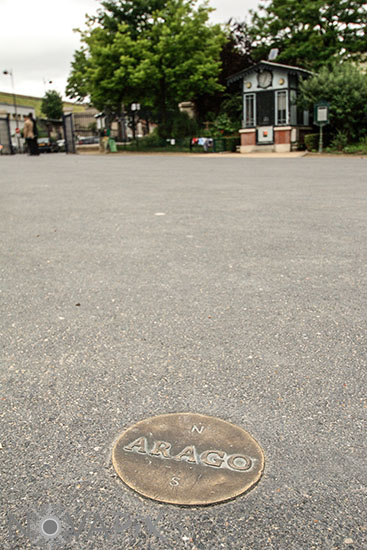 Arago medallion in Paris (Parc Montsouris)