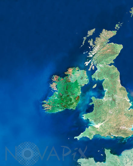L'Irlande vue par le satellite Envisat