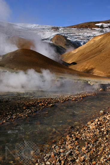 Sources chaudes de Kerlingarfjoll en Islande 
