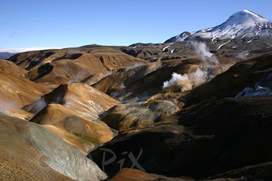 Sources chaudes de Kerlingarfjoll en Islande 