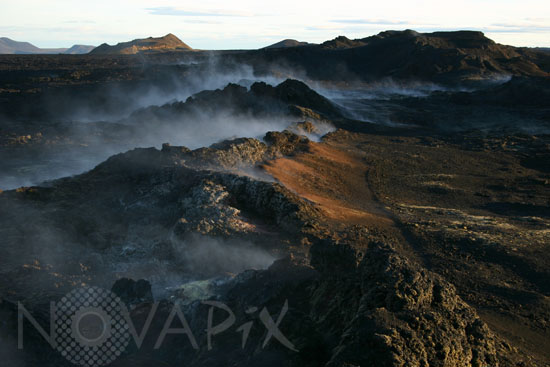Champ de lave du Leirhnjukur en Islande