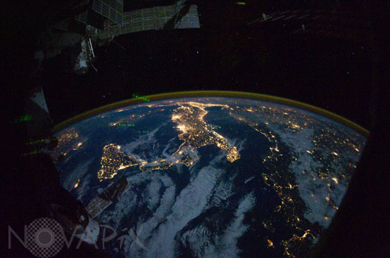 L'Italie vue de nuit