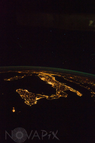 L'Italie vue de nuit