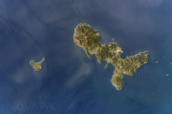Elba seen from space