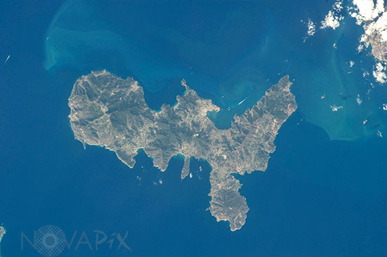 Elba seen from space