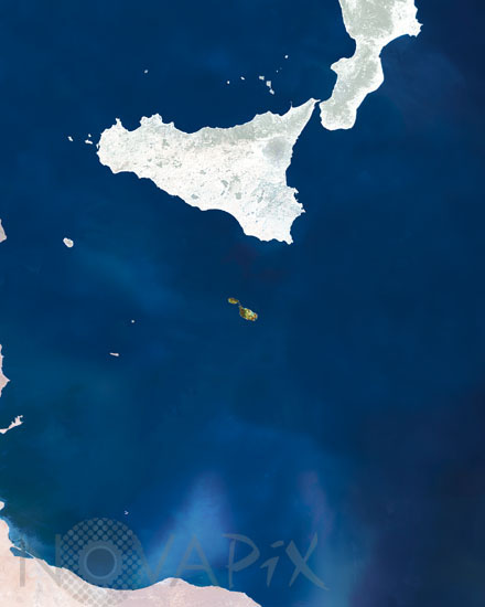 Malta seen from satellite Envisat
