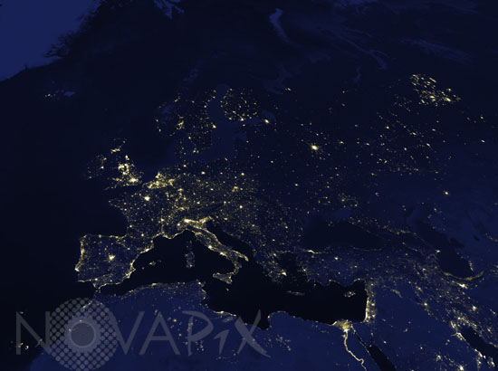 Europe vue de nuit