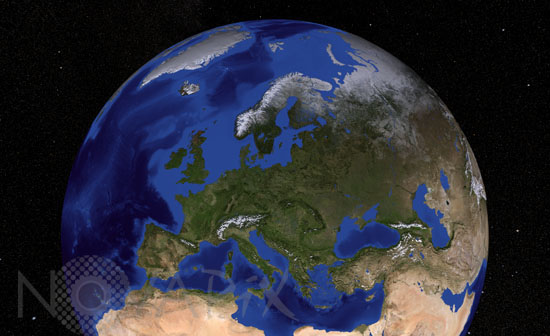 L'Europe vue par satellite