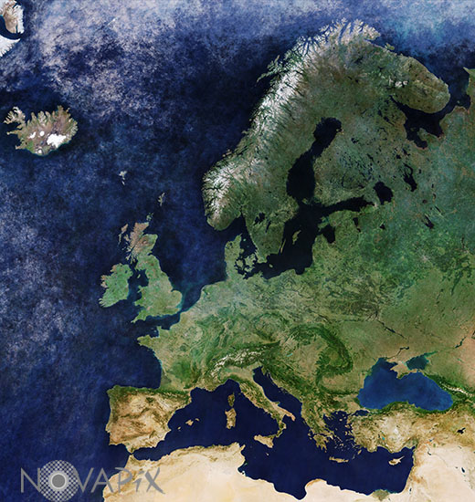 L'Europe vue par satellite