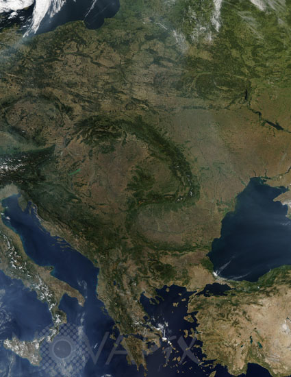 Central Europe as seen by satellite 09/2003