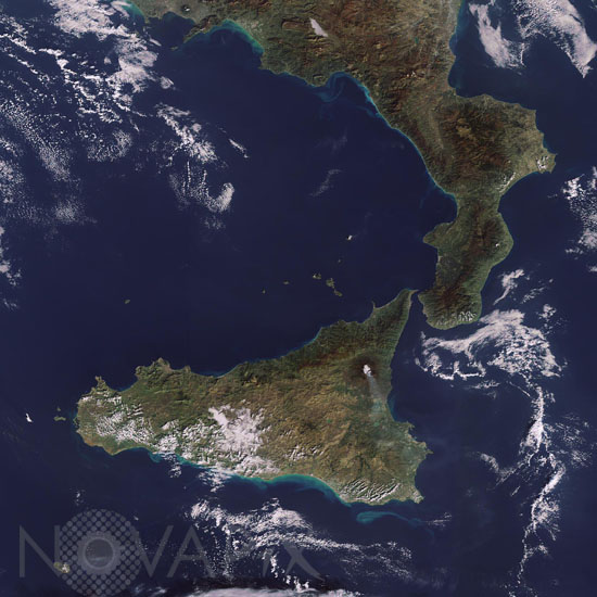 L'Etna en éruption vu par Envisat 25/11/2006