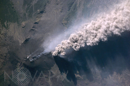 L'Etna vu de l'espace. 07/2001