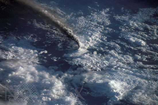 Mt. Etna Summit Plumes, Sicily 12-2002
