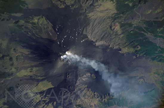 L'Etna (Sicile) vu par ISS 08/2006