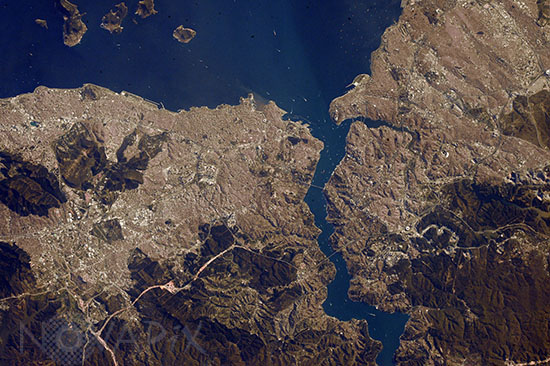 Istanbul, Turquie, vue depuis ISS-04/2015